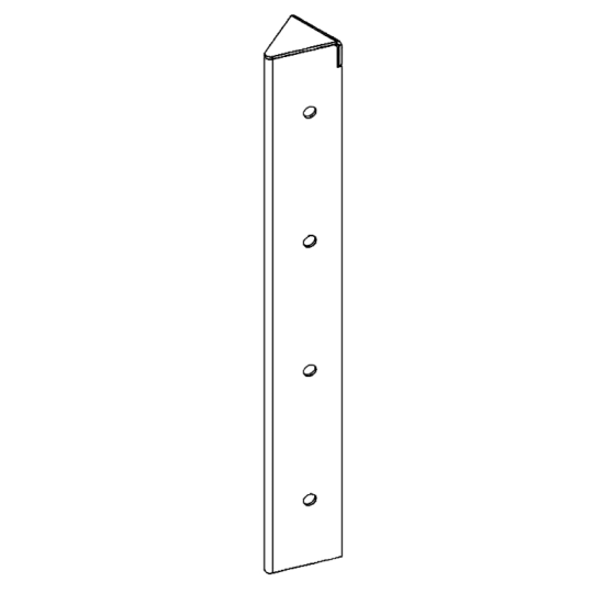 Cortenstaal plantenbak - Hoekstuk 45° - 40 cm
