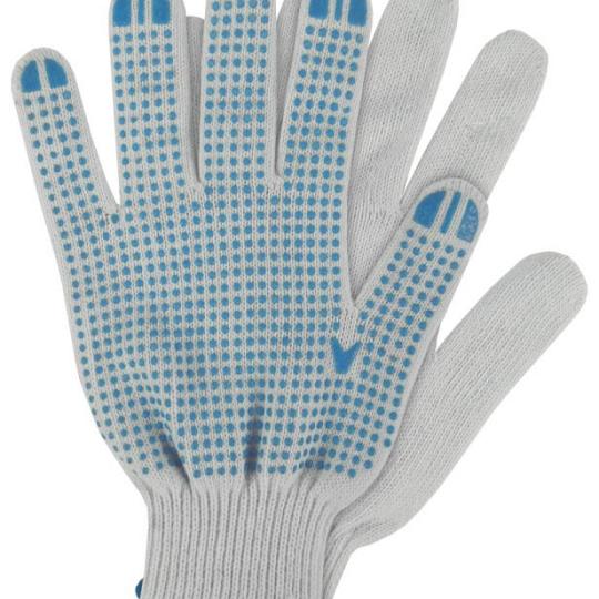 Werkhandschoenen katoen blauw maat M