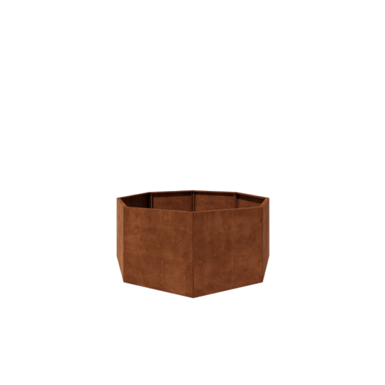 Cortenstaal plantenbak - Achthoek - 193,1 x 193,1 x 80 cm - Zonder bodemplaat