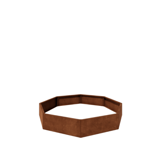 Cortenstaal plantenbak - Achthoek - 193,1 x 193,1 x 30 cm - Zonder bodemplaat