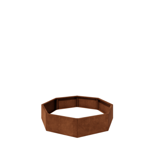 Cortenstaal plantenbak - Achthoek - 144,9 x 144,9 x 30 cm - Zonder bodemplaat