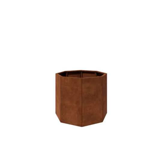 Cortenstaal plantenbak - Achthoek - 96,6 x 96,6 x 80 cm - Zonder bodemplaat