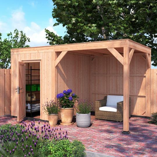 Douglas Tuinhuis Halfhouts Rabat – 450x250 cm – Compact en Duurzaam