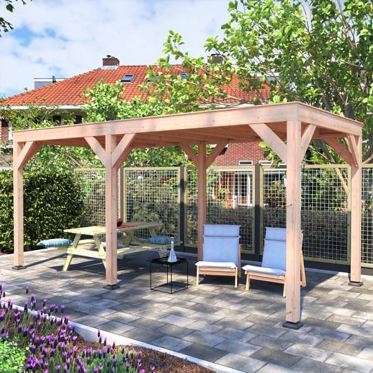 Douglas Overkapping 550x250 A-Sym/2 – Ruim, Modern en Duurzaam