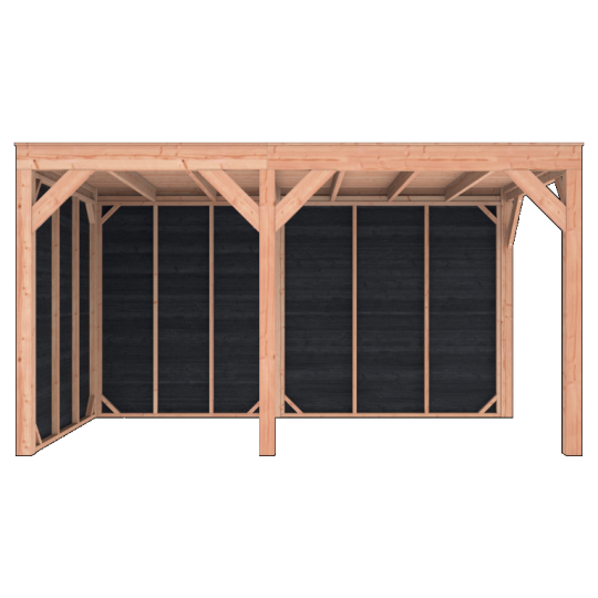 Douglas Overkapping Zwart Zweeds Rabat 450x250 – Modern en Duurzaam