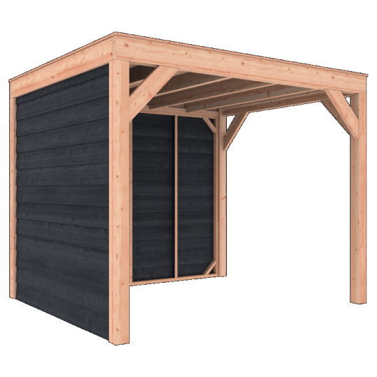 Douglas Overkapping Zwart Zweeds Rabat 300x250 – Modern en Duurzaam