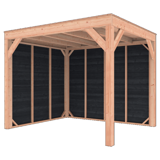 Douglas Overkapping Zwart Zweeds Rabat 300x250 – Modern en Duurzaam