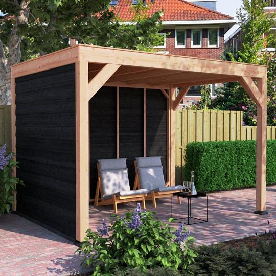 Douglas Overkapping Zwart Zweeds Rabat 350x250 – Modern en Duurzaam