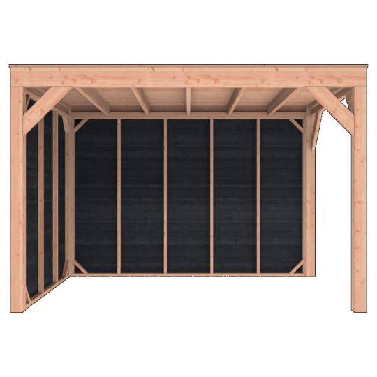 Douglas Overkapping Zwart Zweeds Rabat 350x250 – Modern en Duurzaam