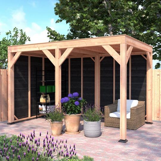 Douglas Overkapping Zwart Zweeds Rabat 400x250 – Modern en Duurzaam