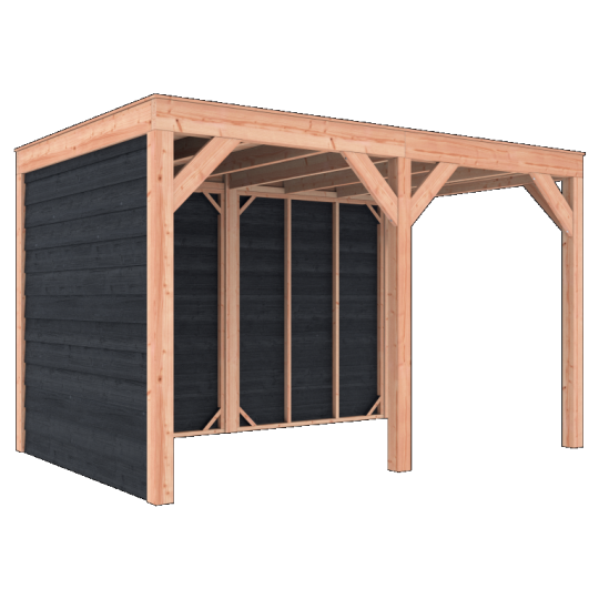 Douglas Overkapping Zwart Zweeds Rabat 400x250 – Modern en Duurzaam