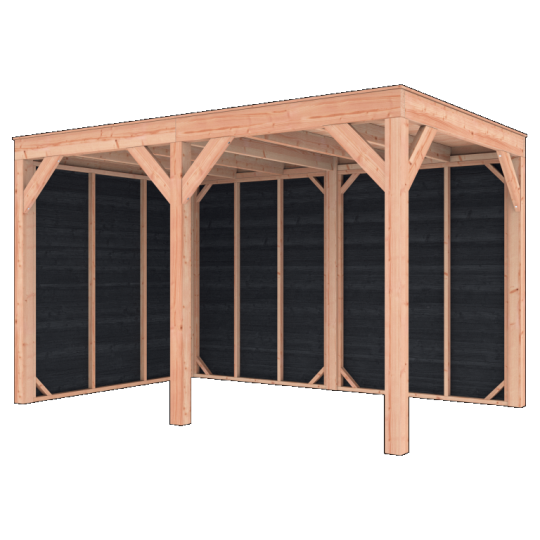 Douglas Overkapping Zwart Zweeds Rabat 400x250 – Modern en Duurzaam