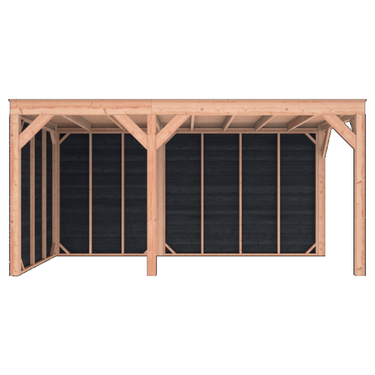 Douglas Overkapping Zwart Zweeds Rabat 500x250 A-Sym – Modern, Ruim en Duurzaam