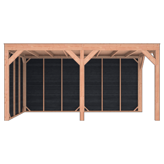 Douglas Overkapping Zwart Zweeds Rabat 500x250 Sym – Modern, Ruim en Duurzaam