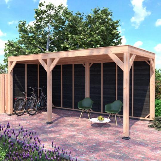 Douglas Overkapping Zwart Zweeds Rabat 550x250 A-Sym/2 – Ruim, Modern en Duurzaam