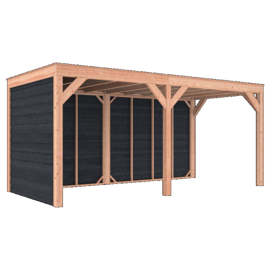 Douglas Overkapping Zwart Zweeds Rabat 550x250 A-Sym/2 – Ruim, Modern en Duurzaam