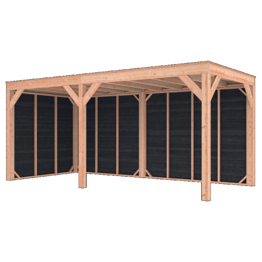 Douglas Overkapping Zwart Zweeds Rabat 550x250 A-Sym/2 – Ruim, Modern en Duurzaam