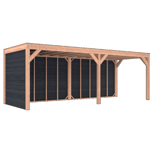 Douglas Overkapping Zwart Zweeds Rabat 700x250 – Modern en Duurzaam