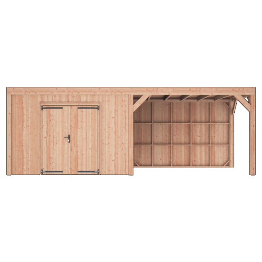 Douglas Tuinhuis Halfhouts Rabat – 700x250 cm – Compact en Duurzaam