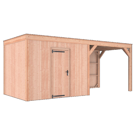 Douglas Tuinhuis Halfhouts Rabat – 600x250 cm – Compact en Duurzaam