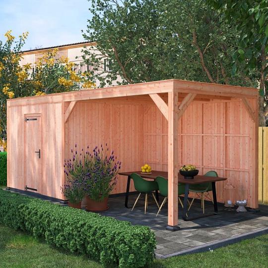 Douglas Tuinhuis Halfhouts Rabat – 650x250 cm – Compact en Duurzaam