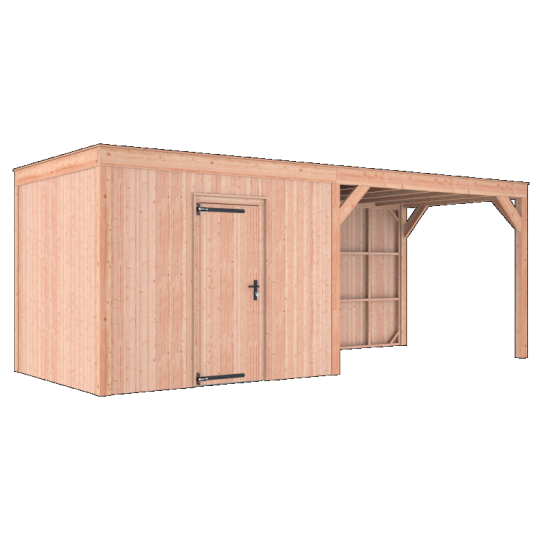 Douglas Tuinhuis Halfhouts Rabat – 650x250 cm – Compact en Duurzaam