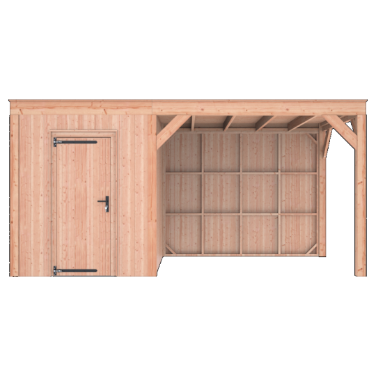 Douglas Tuinhuis Halfhouts Rabat – 500x250 cm A-Sym – Ruim en Stijlvol