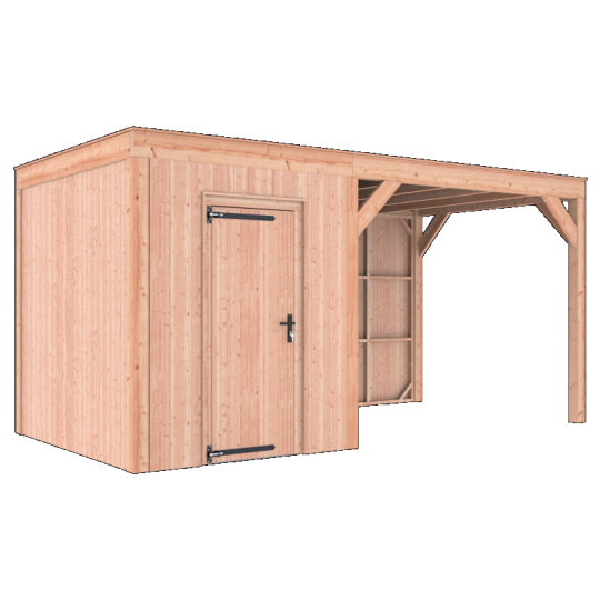 Douglas Tuinhuis Halfhouts Rabat – 500x250 cm A-Sym – Ruim en Stijlvol