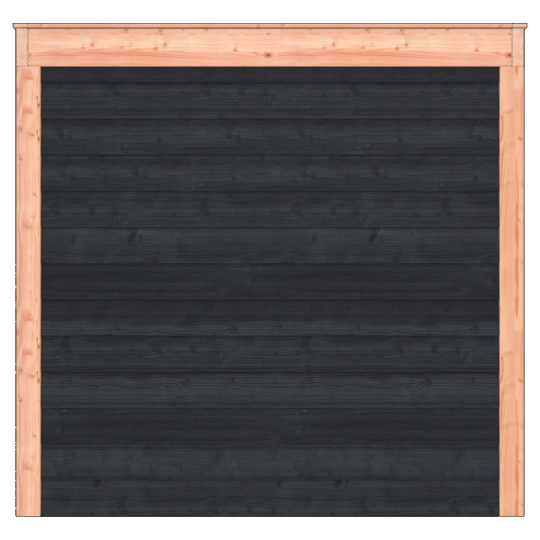 Douglas Tuinhuis Zwart Zweeds Rabat – 700x250 cm – Compact en Stijlvol