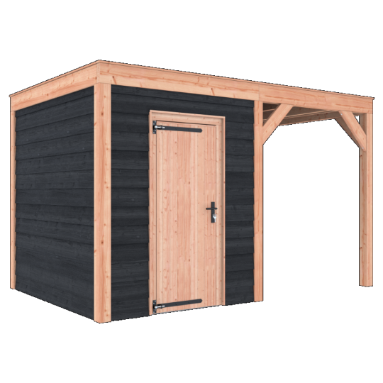 Douglas Tuinhuis Zwart Zweeds Rabat – 400x250 cm – Compact en Stijlvol