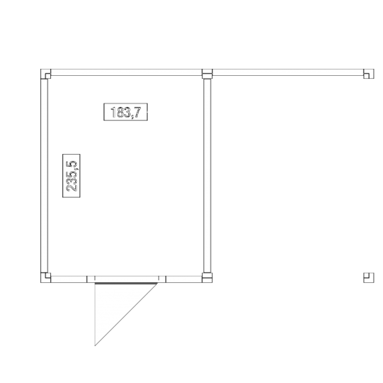 Douglas Tuinhuis Zwart Zweeds Rabat – 400x250 cm – Compact en Stijlvol