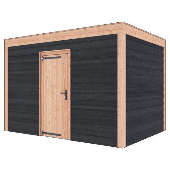 Douglas Tuinhuis Zwart Zweeds Rabat – 350x250 cm – Compact en Stijlvol