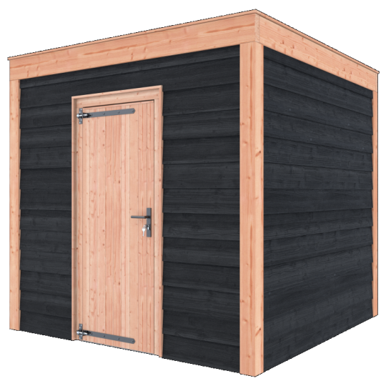 Douglas Tuinhuis Zwart Zweeds Rabat – 250x250 cm – Compact en Stijlvol