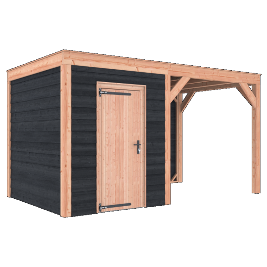 Douglas Tuinhuis Zwart Zweeds Rabat – 450x250 cm – Compact en Stijlvol