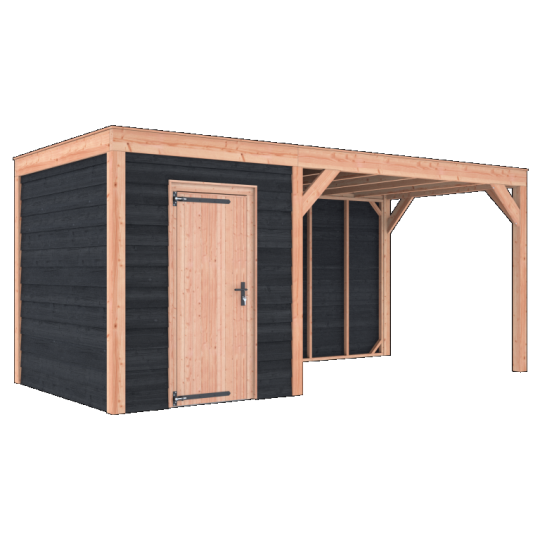 Douglas Tuinhuis Zwart Zweeds Rabat – 550x250 cm A-Sym/1 – Ruim en Modern