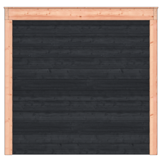 Douglas Tuinhuis Zwart Zweeds Rabat – 550x250 cm A-Sym/1 – Ruim en Modern