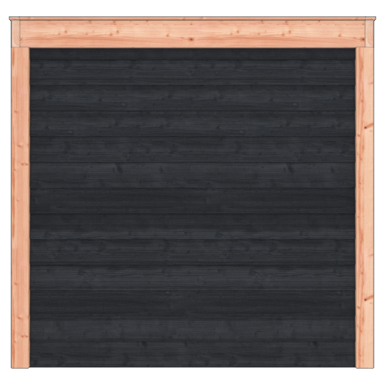 Douglas Tuinhuis Zwart Zweeds Rabat – 500x250 cm A-Sym – Ruim en Modern