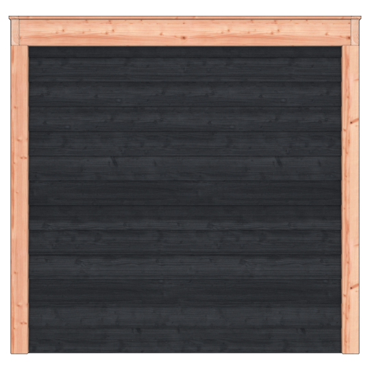 Douglas Tuinhuis Zwart Zweeds Rabat – 550x250 cm A-Sym/2 – Ruim en Modern