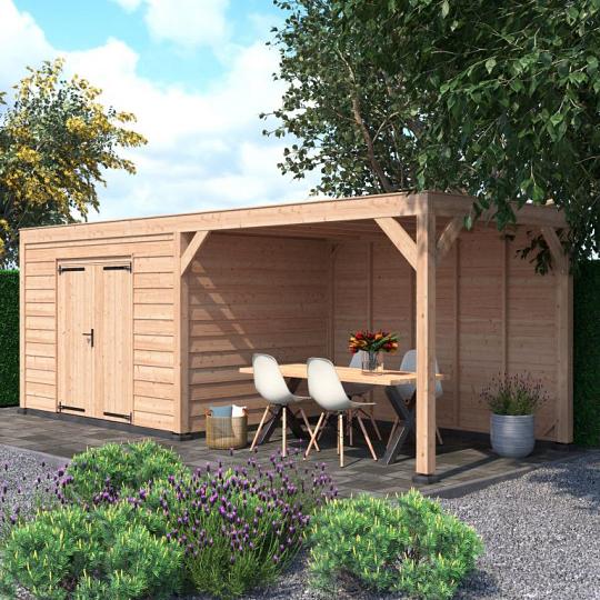 Douglas Tuinhuis Zweeds Rabat – 700x250 cm – Ruim en Duurzaam