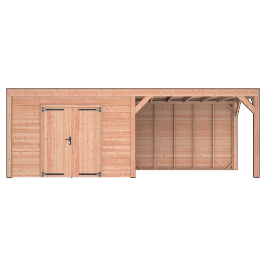 Douglas Tuinhuis Zweeds Rabat – 700x250 cm – Ruim en Duurzaam