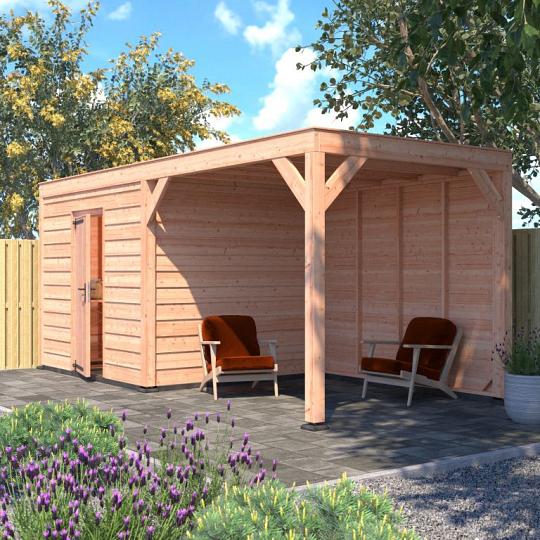 Douglas Tuinhuis Zweeds Rabat – 600x250 cm – Ruim en Duurzaam