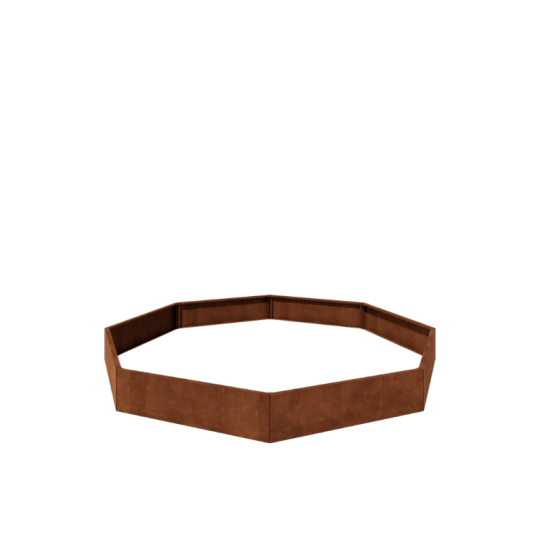 Cortenstaal plantenbak - Achthoek - 289,7 x 289,7 x 30 cm - Zonder bodemplaat