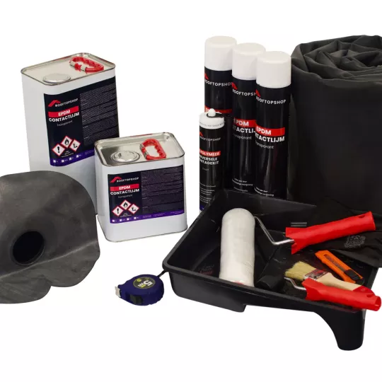 EPDM Dakpakket 730x340 cm  – Complete oplossing voor een waterdicht plat dak