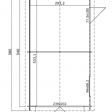 Garage Dillon 300x540 cm Platinumgrey-Wit – Ruime en Duurzame Oplossing voor Uw Auto en Opslag