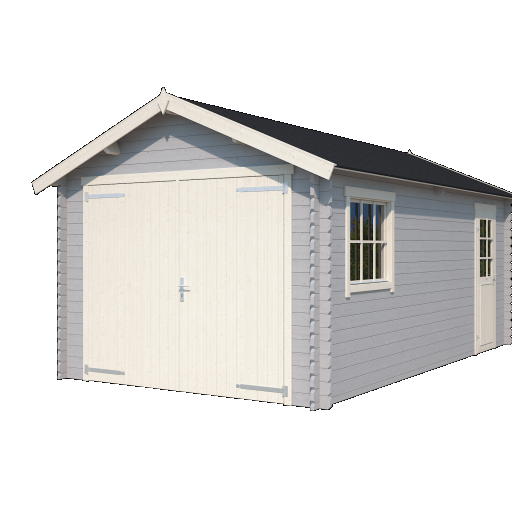 Garage Dillon 300x540 cm Platinumgrey-Wit – Ruime en Duurzame Oplossing voor Uw Auto en Opslag