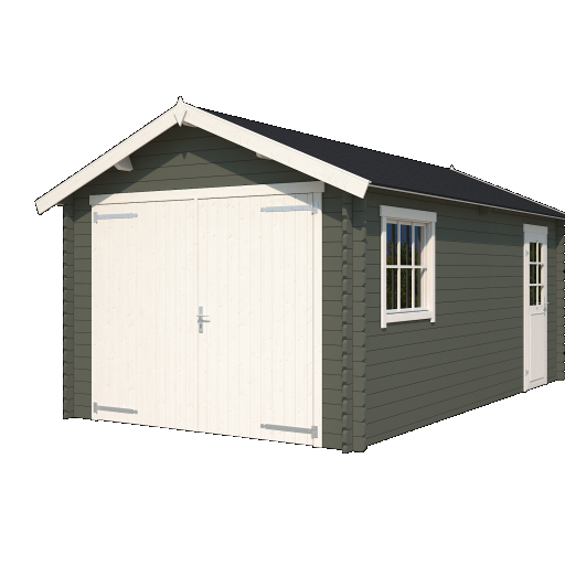 Garage Dillon 300x540 cm Greengrey-Wit – Ruime en Duurzame Oplossing voor Uw Auto en Opslag