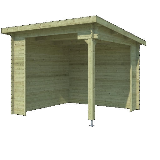 Overkapping Lara 275x275 cm Olijfgroen Geïmpregneerd – Compacte Luxe voor Elke Tuin