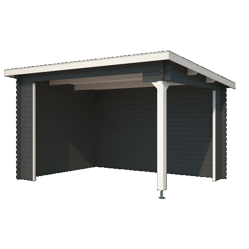 Overkapping Lara 380x275 cm Carbongrey-Wit – Ruime en Stijlvolle Buitenbeleving