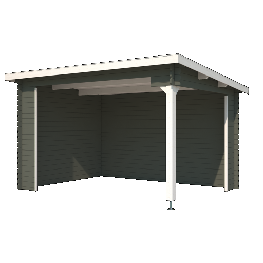 Overkapping Lara 380x275 cm Greengrey-Wit – Ruime en Stijlvolle Buitenbeleving