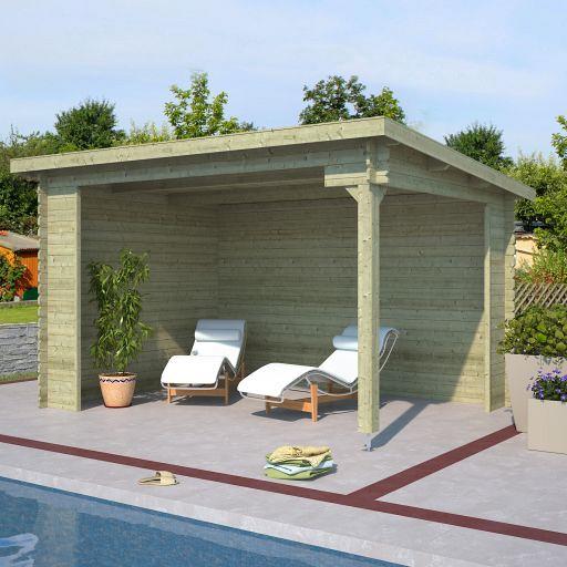 Overkapping Lara 380x275 cm Olijfgroen Geïmpregneerd – Ruime en Stijlvolle Buitenbeleving